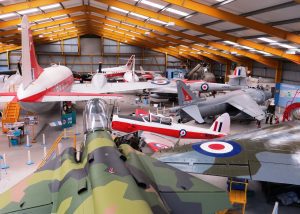 National Air Museum Hangar with different types of aircraft inside